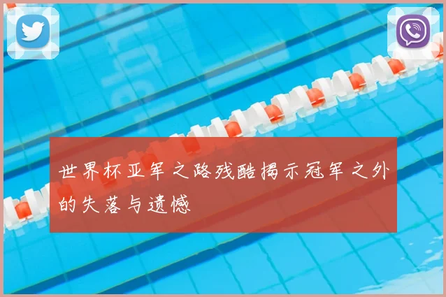 世界杯亚军之路残酷揭示冠军之外的失落与遗憾